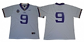 LSU Tigers 9 White 125 Sesons Nike College Football Jersey,baseball caps,new era cap wholesale,wholesale hats